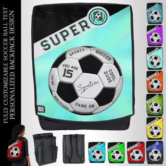 Mochila Regalos personalizados de balones de fútbol para n