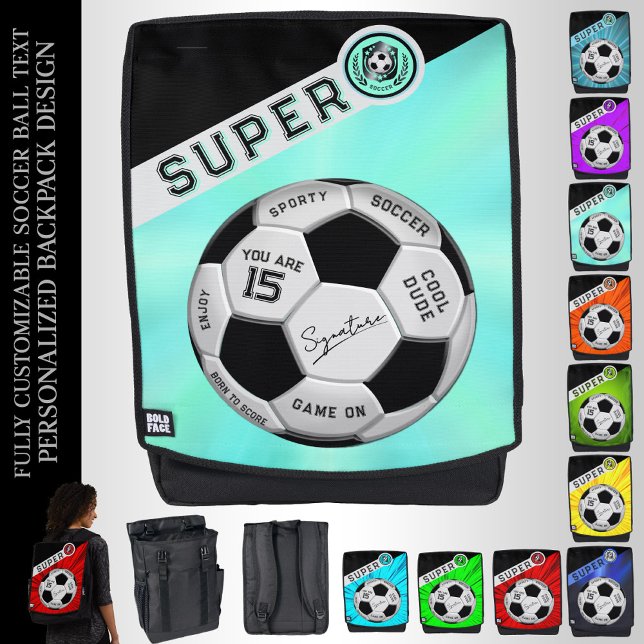 Mochila Regalos personalizados de balones de fútbol para n (Subido por el creador)