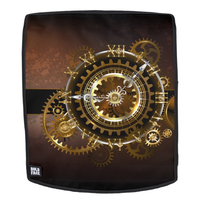 Mochila Reloj de vapor con engranajes antiguos (Cara extraíble)