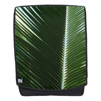 Mochila Resumen verde tropical de palmeras que se abruman