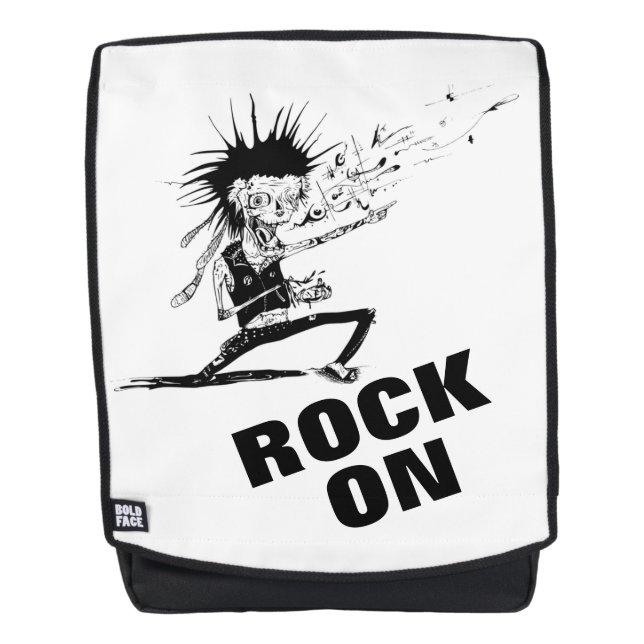 Mochila Rock On Zombie (Anverso)