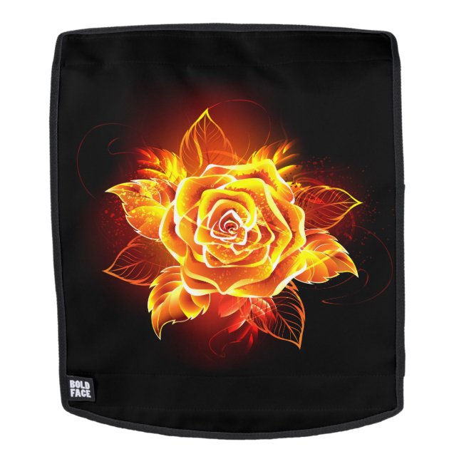 Mochila Rosa de Fuego Florido (Cara extraíble)