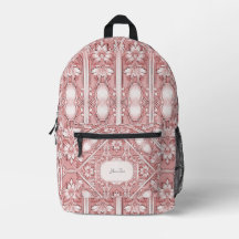 Mochila rosa floral Cortar bolsa nueva