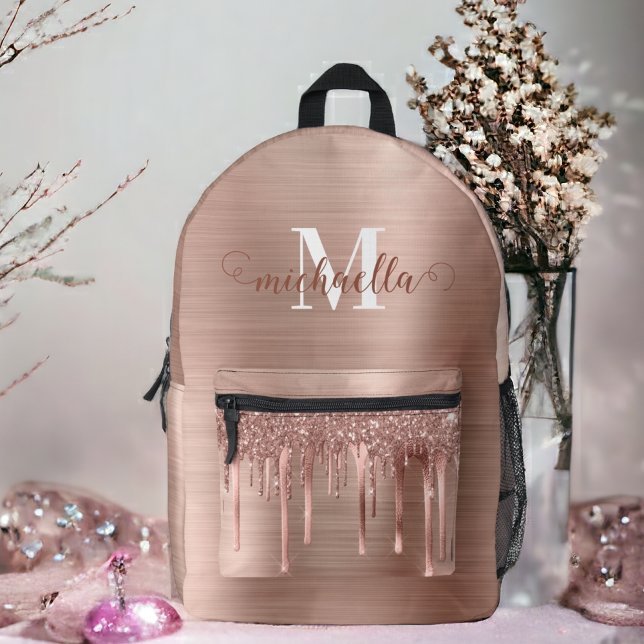 Mochila Rosa Gold Driving Purpurina (Subido por el creador)
