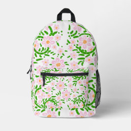 Mochila rosa y verde