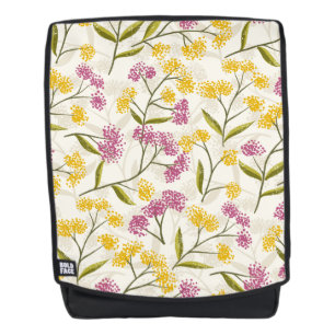 Mochila Rosas amarillos y morados