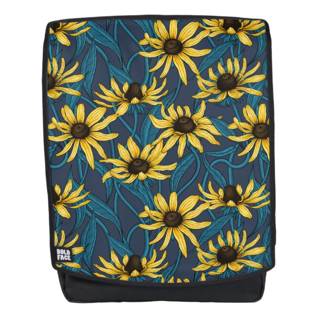 Mochila Rudbekia amarilla en la marina (Anverso)