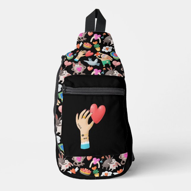 Mochila San Valentín LOVE IS LOVE (Anverso)