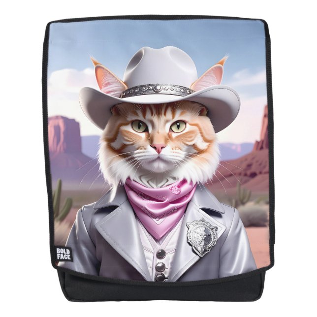 Mochila Sheriff Cat (Anverso)