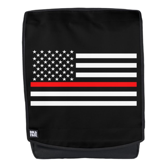 Mochila Simbólico Thin Red Line American Flag gráfico en u (Anverso)