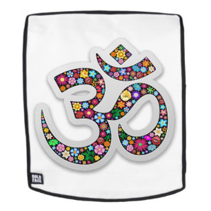 Mochila Símbolo de yoga floral de Namaste