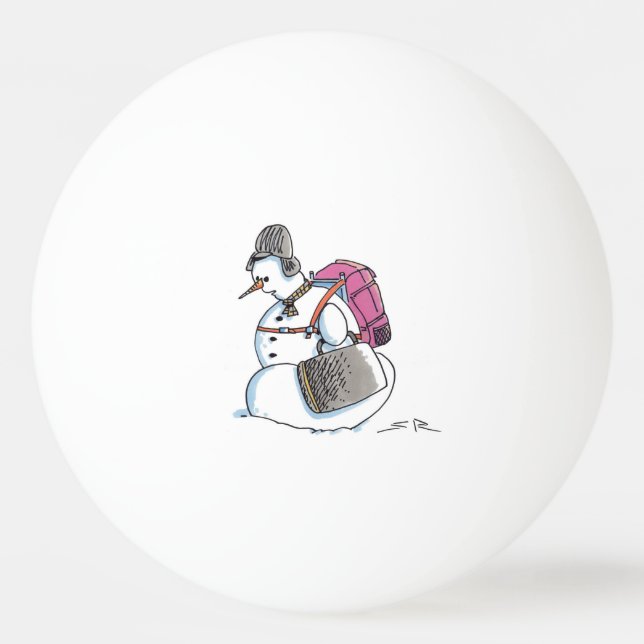 Mochila Snowman bola de ping pong de 1 estrella (Anverso)