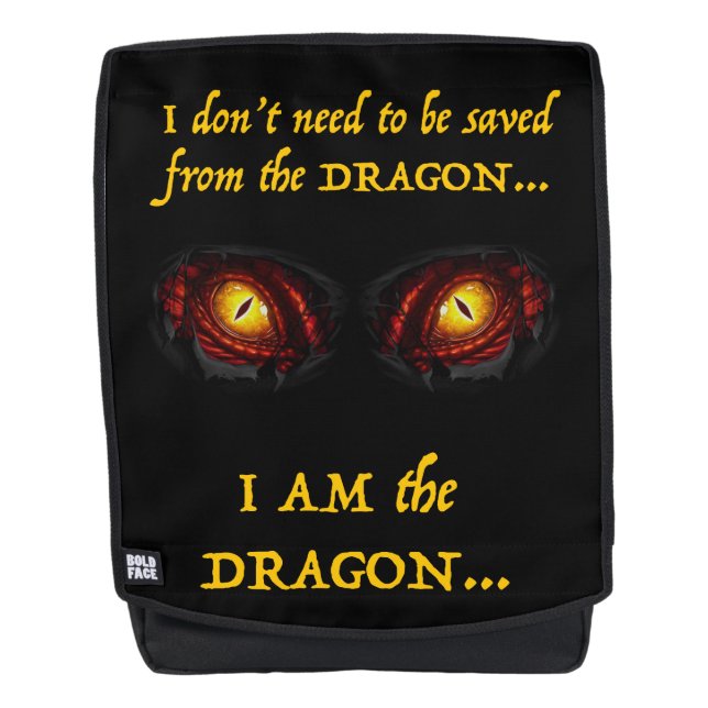 Mochila Soy el dragón (Anverso)