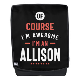 Mochila Soy un Allison