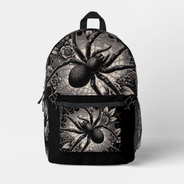 Mochila Spider negra (Anverso)