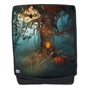Mochila Spooky Halloween Tree & Gloomy Woods