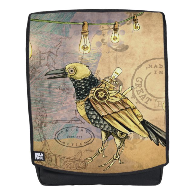 Mochila Steampunk Crow (Anverso)