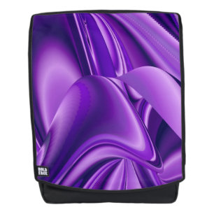 Mochila Sueños del arcoiris de flores moradas
