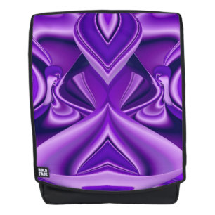 Mochila Sueños del arcoiris de flores moradas