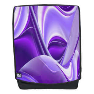 Mochila Sueños del arcoiris de flores moradas