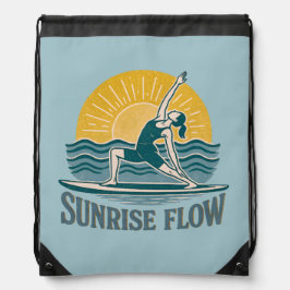 Mochila SUP Sunrise Flow Paddleboard Yoga | Gráfico Azul