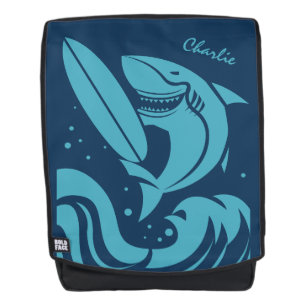 Mochila Surfer Shark de nombre personalizado