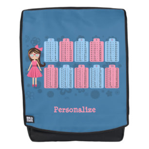 Mochila Tabla de matemáticas aritméticas de tablas de mult