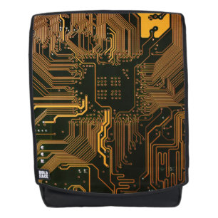 Mochila Tarjeta de circuito electrónico del Naranja del PC