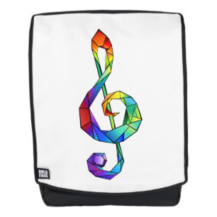 Mochila Tecla musical arcoiris tremendo clef