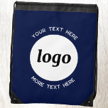Mochila Texto de logotipo redondo Navía comercial promocio<br><div class="desc">Añade tu propio logotipo y elección de texto a este diseño. Eliminar el texto superior o inferior si lo prefiere. Minimalista y profesional. Ideal para un producto promocional para sus clientes y clientes. Su logotipo será recortado a un círculo blanco. Para ver otras versiones,  vea la colección.</div>