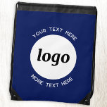 Mochila Texto de logotipo redondo Navía comercial promocio<br><div class="desc">Añade tu propio logotipo y elección de texto a este diseño. Eliminar el texto superior o inferior si lo prefiere. Minimalista y profesional. Ideal para un producto promocional para sus clientes y clientes. Su logotipo será recortado a un círculo blanco. Para ver otras versiones,  vea la colección.</div>