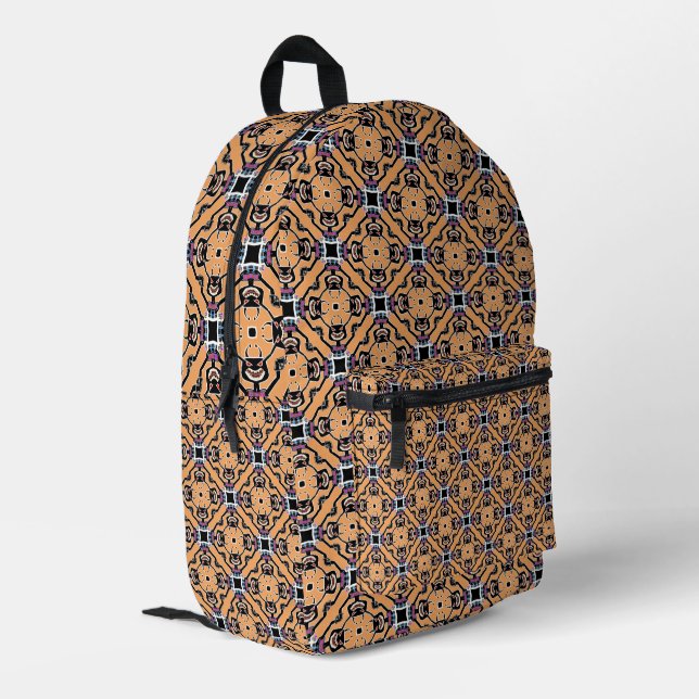 Mochila trasera impresa diseño robot (Esquina izquierda trasera)