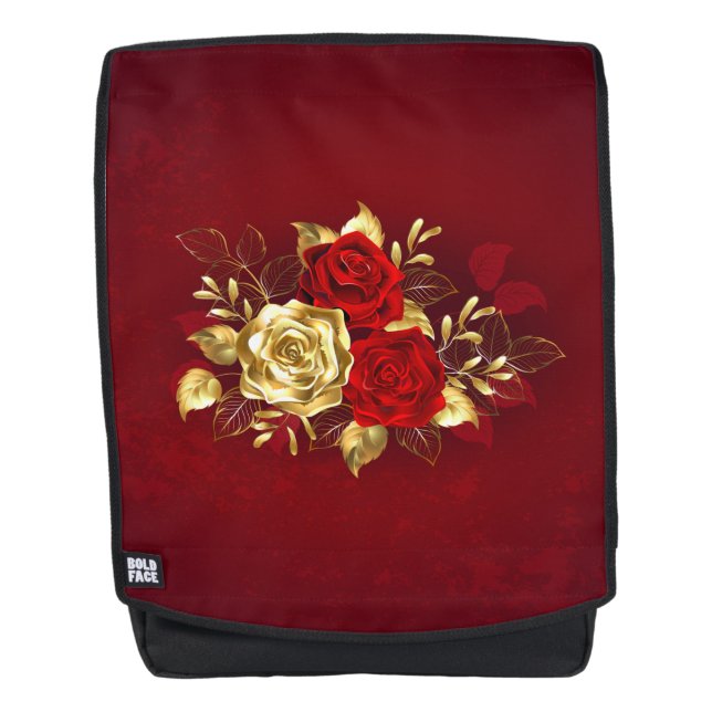 Mochila Tres Rosas Joyas (Anverso)
