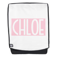 Tu nombre | Texto blanco negrita sobre rosa claro