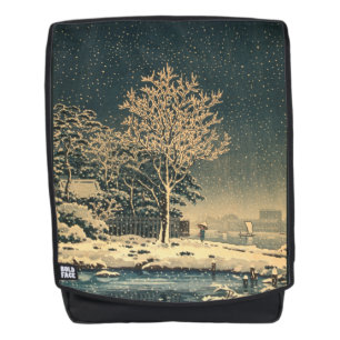 Mochila Un día de invierno en el río Sumida en Japón