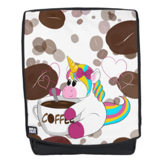 Mochila Unicorn with Coffee 