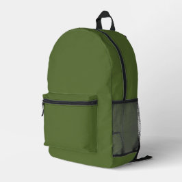 Mochila verde oliva oscura