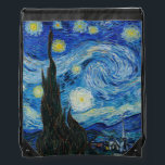 Mochila Vincent Van Gogh es la noche estrellada<br><div class="desc">Sumérjase en la fascinante belleza de The Starry Night de Vincent Van Gogh con esta reproducción de arte de alta calidad. Poseer una historia de arte y dejar que la brillantez de la obra maestra de Van Gogh ilumine tu entorno.</div>