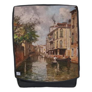 Mochila Vintage Venecia Antonio Leto Canal Veneciano