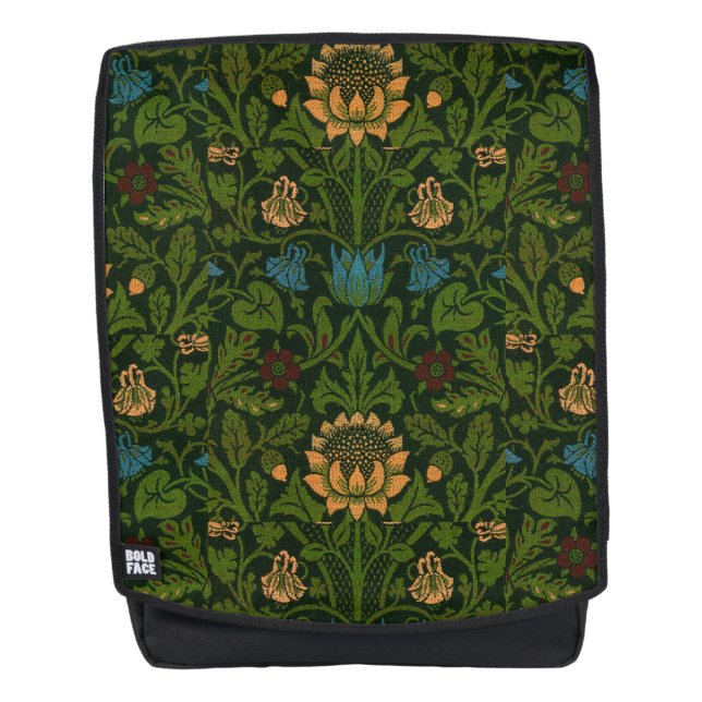 Mochila William Morris Violet y Columbine (Anverso)