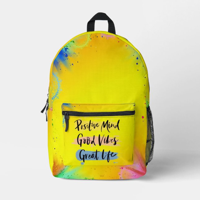 mochilas acuarela linda escuela de bonito rosa (Anverso)