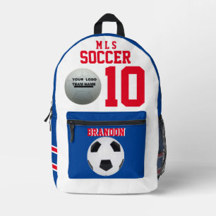 mochilas de fútbol bolso de jugador rojo blanco