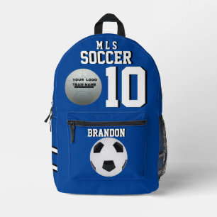 mochilas de fútbol gol 1 jugador personalizado azu