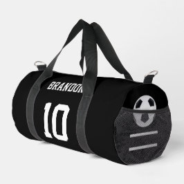 mochilas de fútbol gol jugador personalizado negro