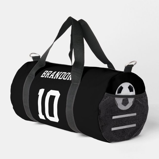 mochilas de fútbol gol jugador personalizado negro (Esquina derecha)