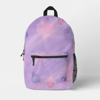 Mochilas de lavanda y rosado y mochilas de esferas