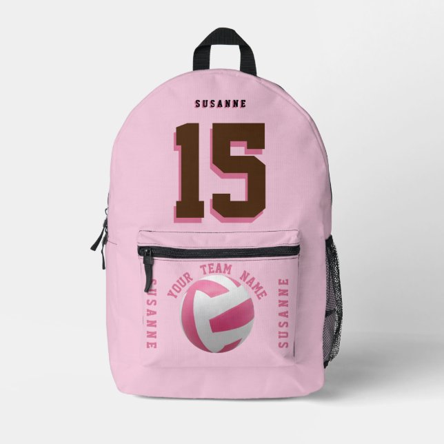Mochilas de voleibol Chicas deportivo blanco Rosa  (Anverso)