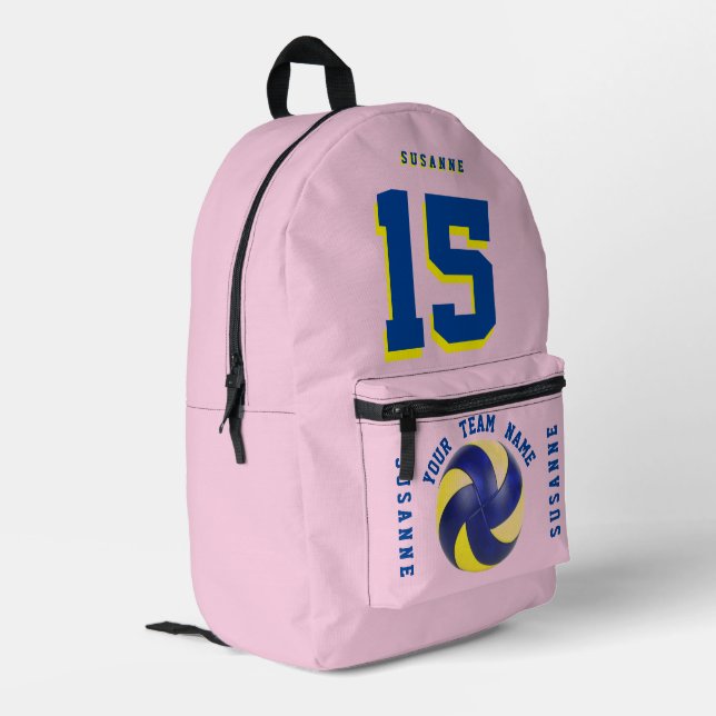 Mochilas de voleibol Chicas Rosa azul Deportivo ro (Esquina izquierda trasera)