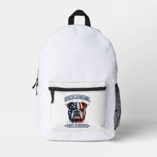 Mochilas Patrióticas Gruñonas de Bulldog del 4 de