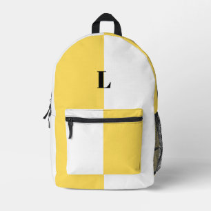 Mochilas personalizadas minimalistas amarillas y b